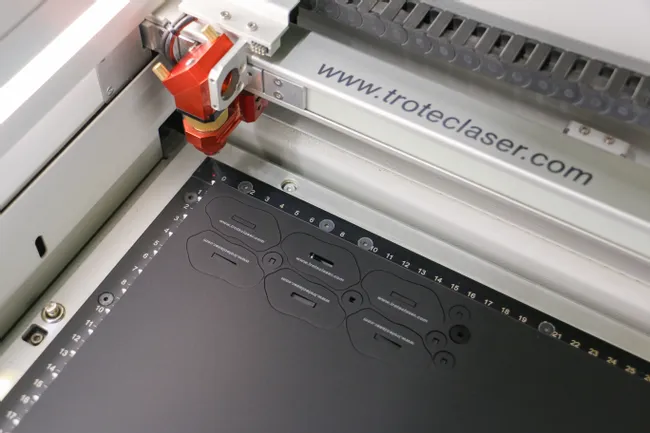 laser cutting acrylic troglass black