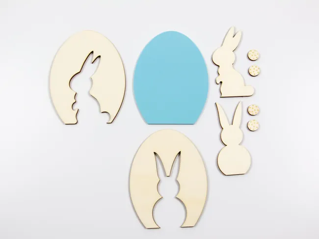 laser cutting troglass easter egg