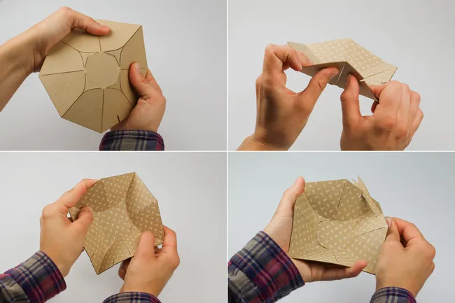 Bending of the snack bowl