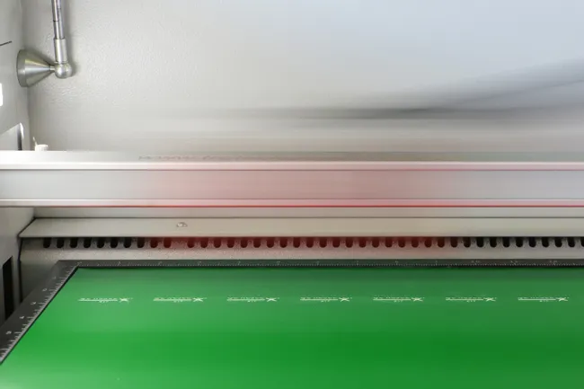 laser engraving green trolase foil 