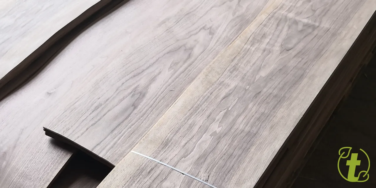 Stack of light wood veneer sheets ideal for Trotec CO₂ laser cutting and engraving