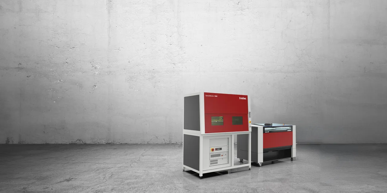 Trotec® 快乐幸运8手机澳洲版 SpeedMarker 1300 and Speedy series Laser 今日官方最新168体彩澳洲8结果幸运号码记录查询 machines in industrial setting